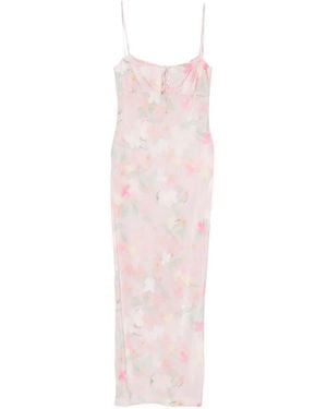 BERNADETTE Riri Floral-Print Midi Dress - Pink