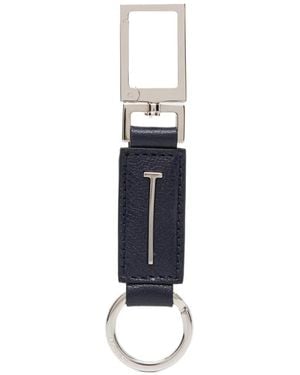 Tom Ford 'T' Detail Keyring - Blue
