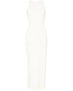 SIR. Saba Cross-Back Bead-Embellished Maxi Dress - White