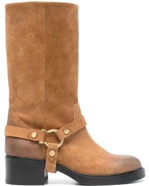 Chloé 40Mm Dakota Boots - Brown