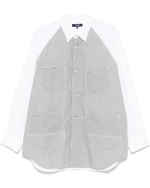 Comme des Garçons ストライプ シャツ - ホワイト