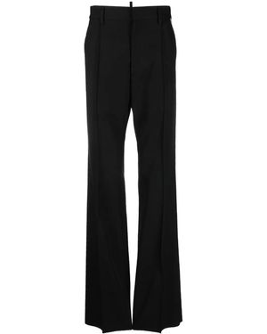 DSquared² Logo-Embroidered Tailored Trousers - Black