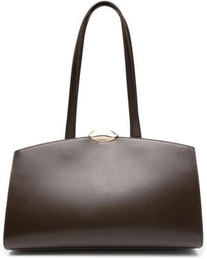 Benedetta Bruzziches Schultertasche mit abgerundetem Saum - Braun