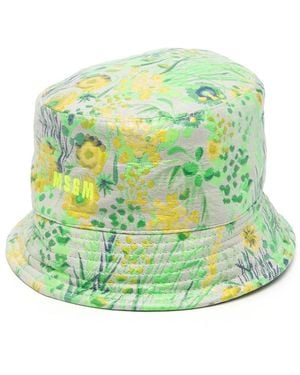 MSGM Bob À Fleurs - Vert