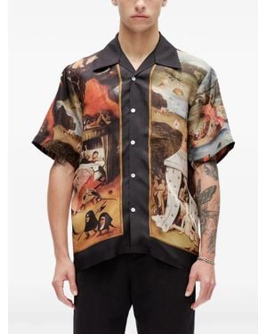 Endless Joy Camicia Reprobate Border - Nero