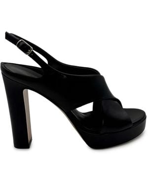 Guglielmo Rotta Crossover Platform Court Shoes - Black