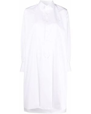 Maison Margiela High-Low Hem Shirtdress - White