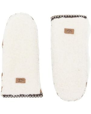 UGG Braid Suede Mittens - Natural