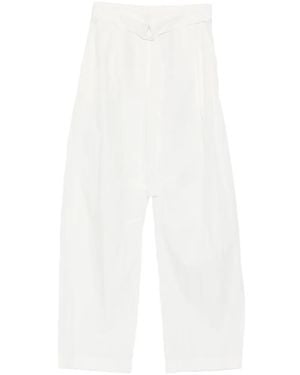 Patrizia Pepe Tapered Trousers - White