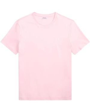 Polo Ralph Lauren T-Shirt À Logo Brodé - Pink