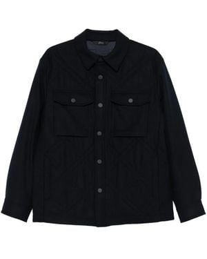 Brioni Giacca-Camicia Trapuntata - Nero