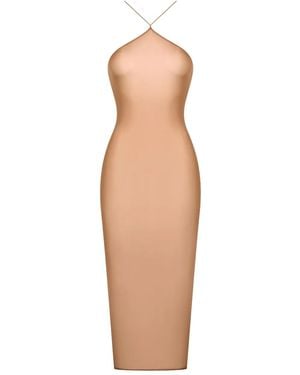 Maison Close French Kiss Light Midi-Jurk Met Open Achterkant - Wit