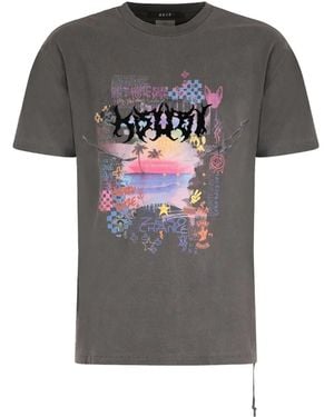 Ksubi T-Shirt Girocollo Con Stampa - Grigio