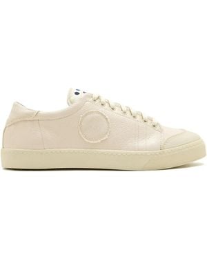 Blu Scarpa Round-Patch Sneakers - White