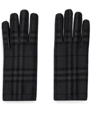 Burberry Check Handschuhe - Schwarz