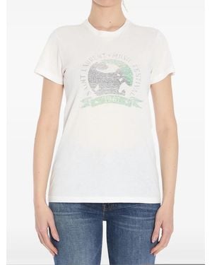 Saint Laurent Musical Festival Print T-Shirt - White