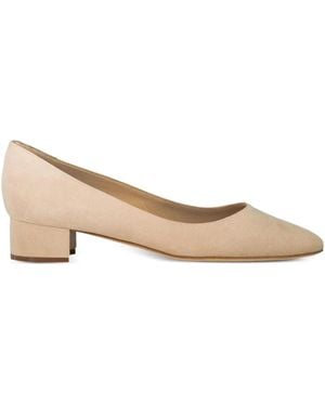Manolo Blahnik 30Mm Listony Samba Tondo Pumps - Natural