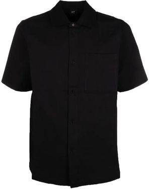 ALPHATAURI Short-Sleeve Patch-Pocket Shirt - Black