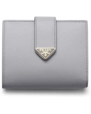 Prada レザー 財布 S - グレー