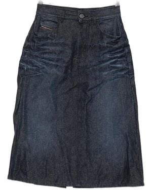 DIESEL Faded Denim Skirt - Blue