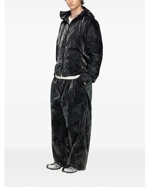 Y-3 Windbreaker Mit Marmor-Print - Schwarz