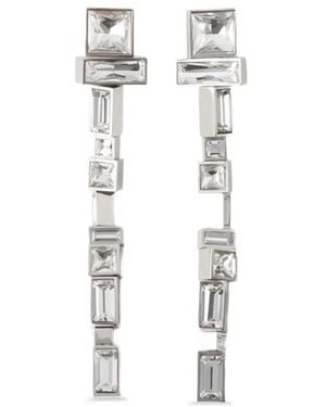 Lanvin Crystal-Embellished Earrings - White