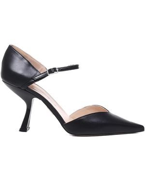 Alchimia Ankle-Strap Pointed-Toe Court Shoes - Black