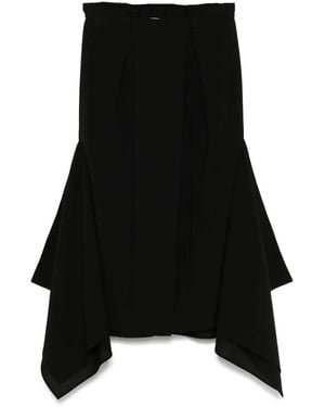Lanvin Flared Midi Skirt - Black