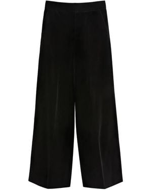 Valentino Garavani ベルベット パンツ - ブラック