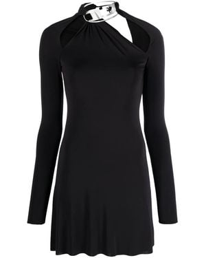 DIESEL Logo-Plaque Minidress - Black