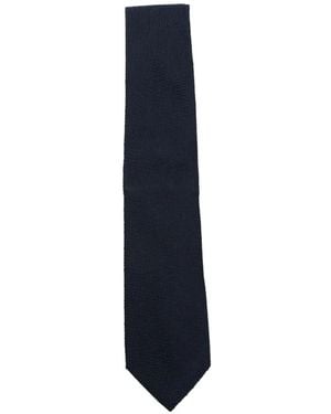 Canali Basket-Weave Tie - Blue