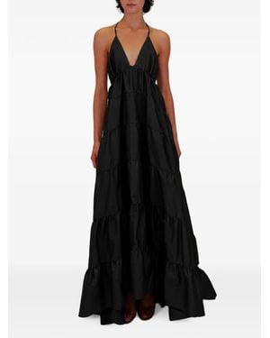 Azeeza Kitty Olesia Tiered Maxi Dress - Black