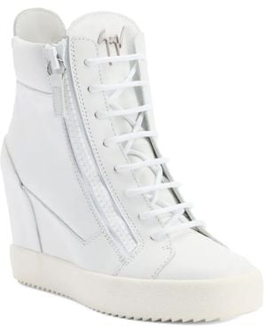 Giuseppe Zanotti Addy Wedge Sneakers - White