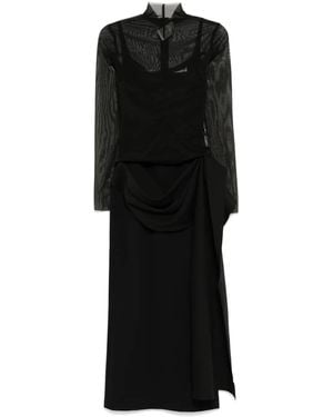 Chats by C.Dam Orcus Midi Dress - Black
