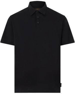 Slowear Short-Sleeve Polo Shirt - Black