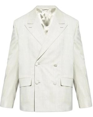 Givenchy Peak-Lapels Double-Breasted Blazer - White