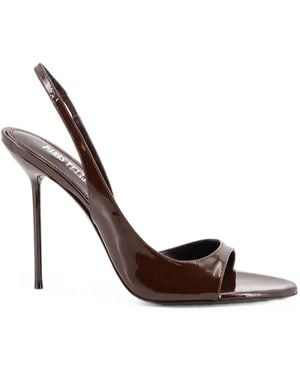 Paris Texas Lidia Patent Leather Sandals - White