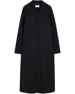 Lemaire Trenchcoat Met Verborgen Sluiting - Zwart