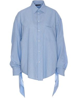 Balenciaga Poplin Shirt - Blue