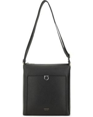 Ferragamo Gancini Schultertasche - Schwarz