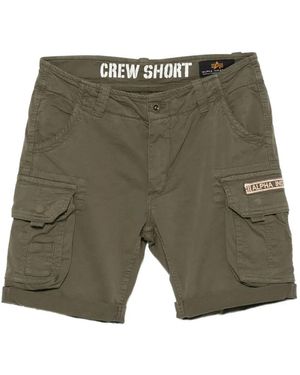 Alpha Industries Crew Cargo Shorts - Green