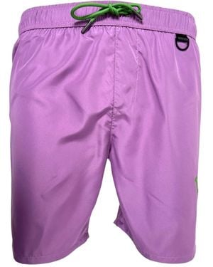 Iceberg Bañador con cordones y logo estampado - Morado