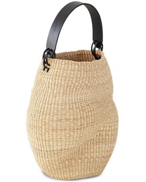 Inès Bressand Pot Froissé Bucket Bag - Natural
