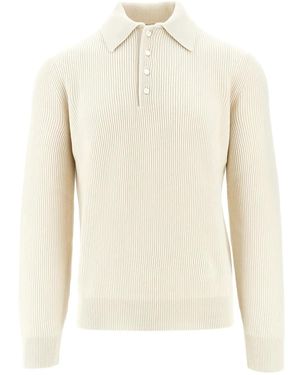 Piacenza 1733 Ribbed Sweater - White