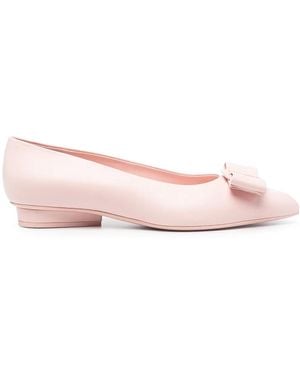 Ferragamo Viva Pointed Ballet Flats - Pink