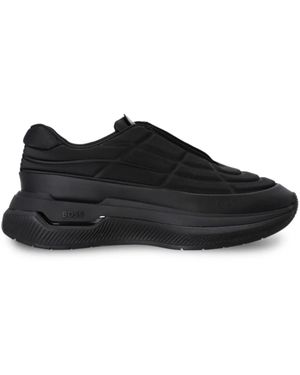 BOSS Void Quilted Trainers - Black