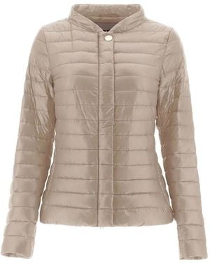 Herno Nylon Short Down Jacket - Natural