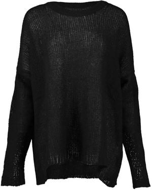 SPRWMN Jade Open-Knit Sweater - Black