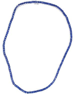Izabel Display Square Tennis Necklace - Blue