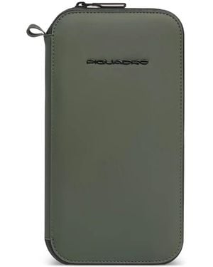 Piquadro Zip-Around Passport Holder - Green